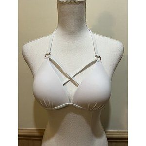 Bikini Top Size Small ~ White ~ Adjustable Ties